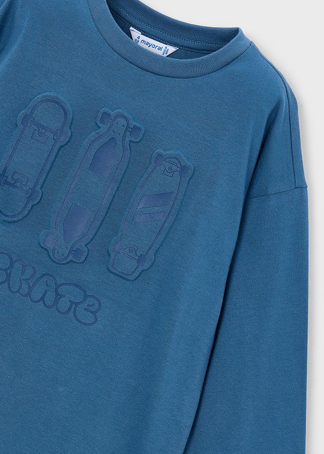 Mayoral t-shirt embossed pleats