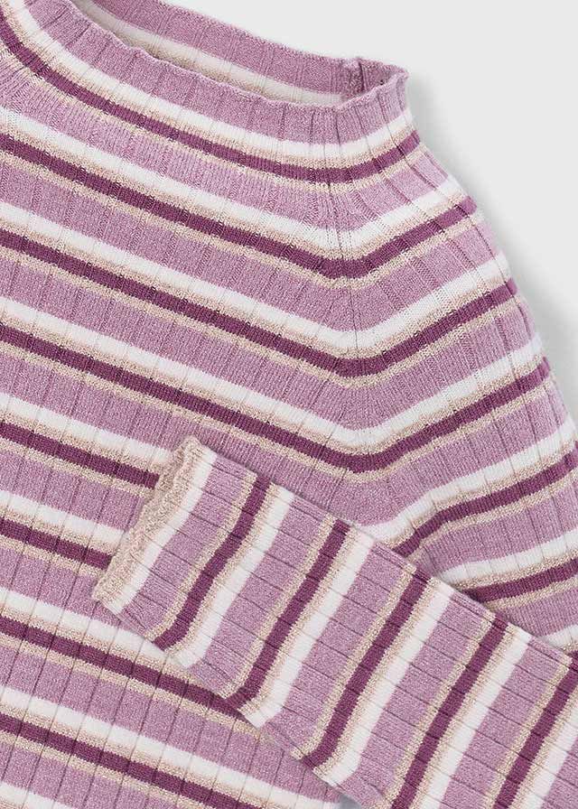 Mayoral knit mock neck violet mix