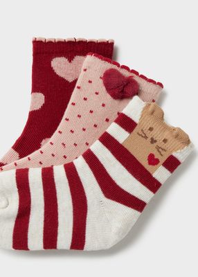 Mayoral 3-pack socks Rooibos