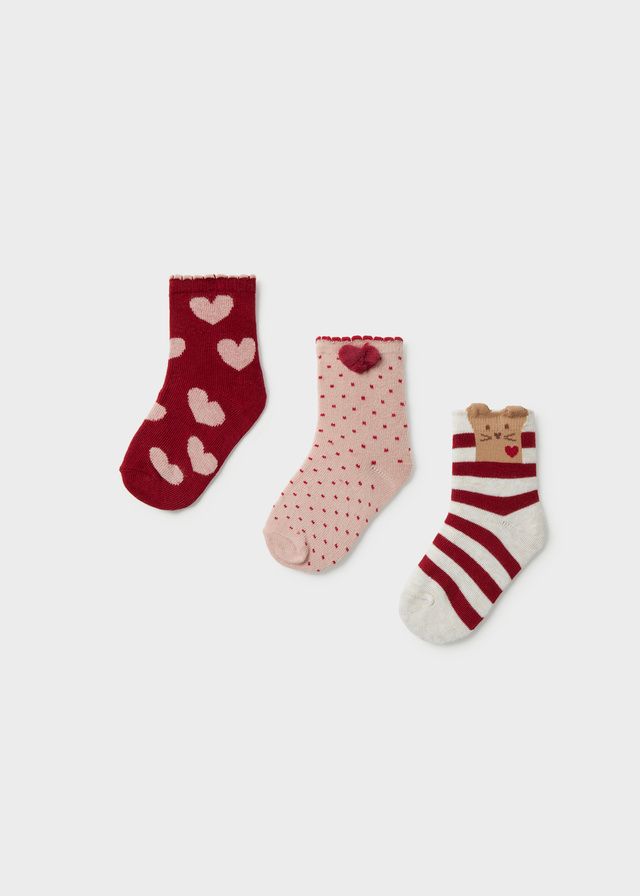 Mayoral 3-pack socks Rooibos