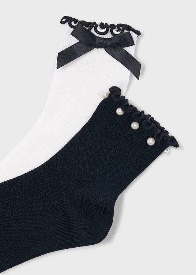 Mayoral 2-pack socks black
