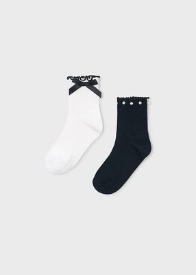 Mayoral 2-pack socks black