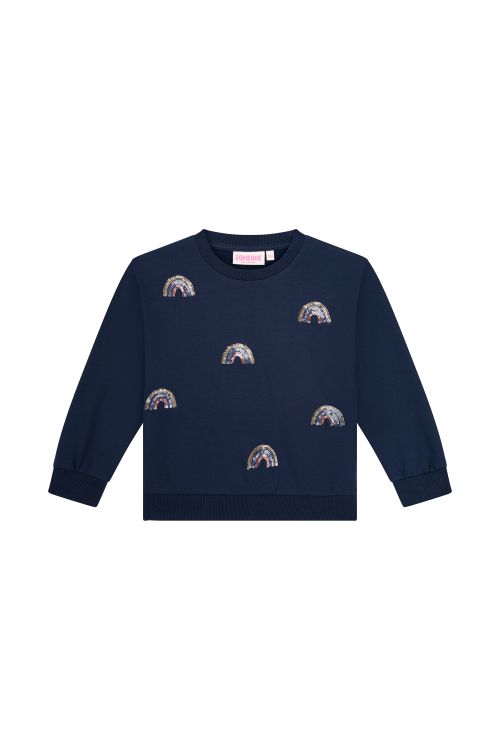 Someone Linde Sweater regenboog navy