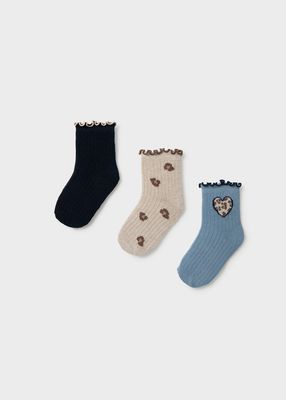 Mayoral 3-pack socks navy