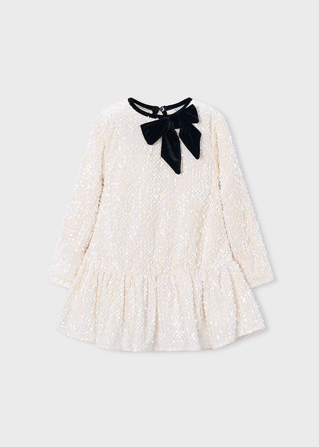 Mayoral velvet sequin dress Soy