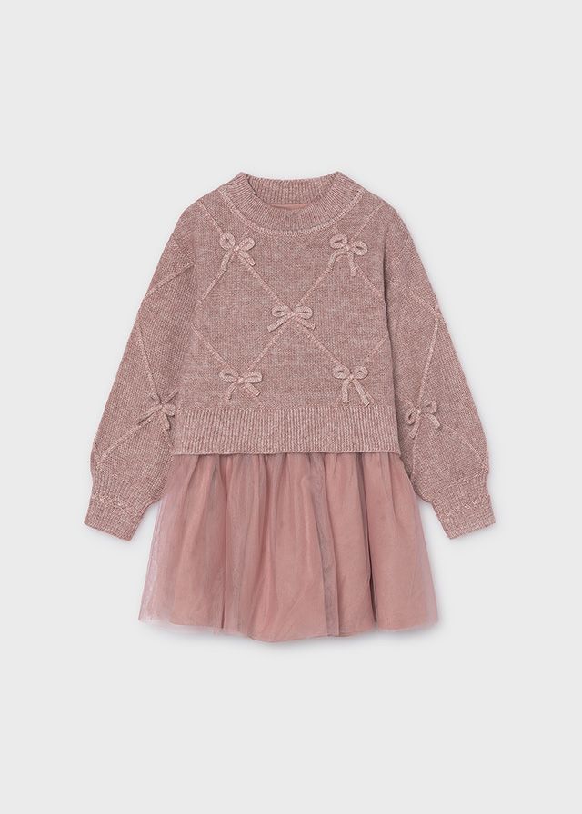 Mayoral knit dress with boos quarts