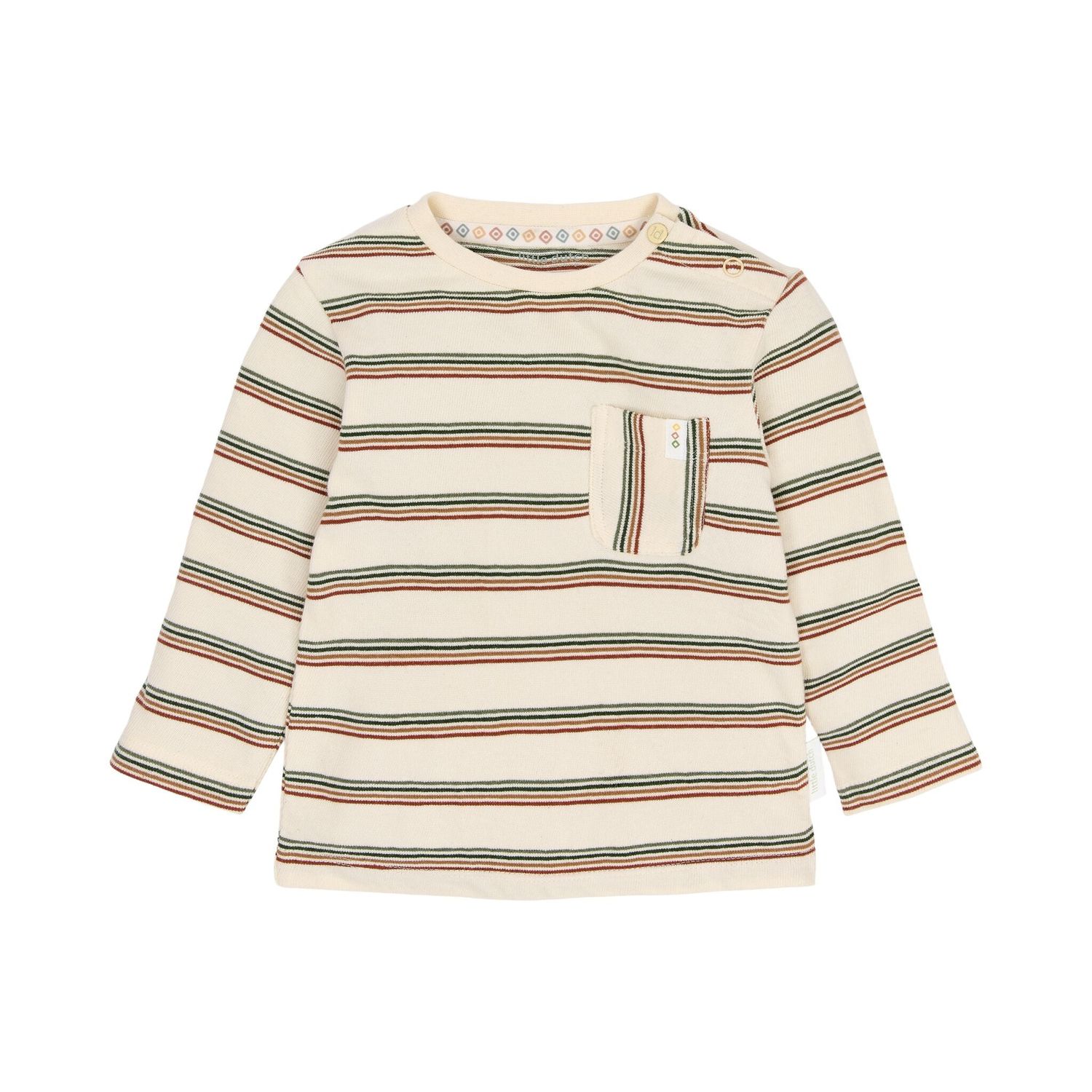 Little Dutch Shirt lange mouwen Beige Gestreept