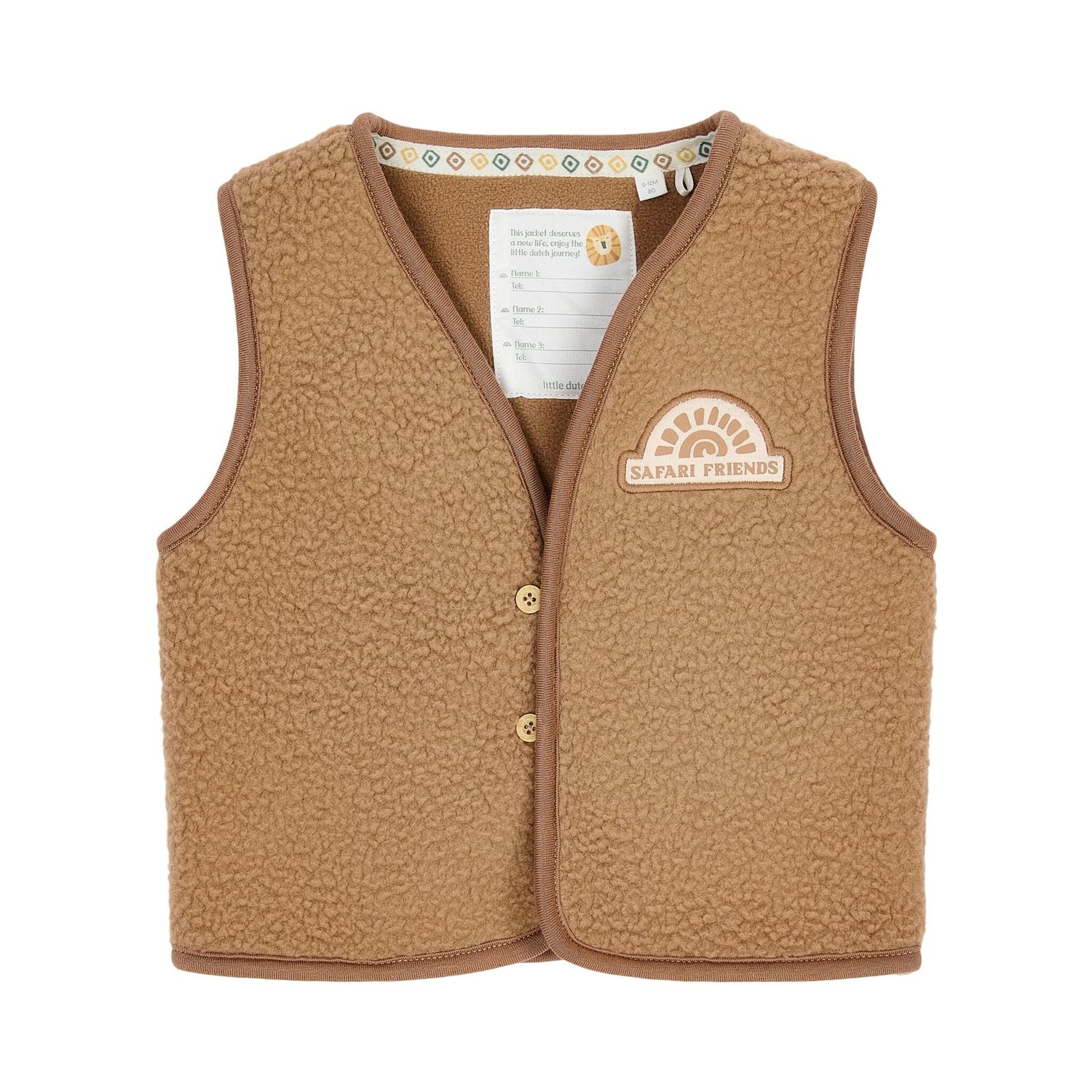 Little Dutch Teddy Gilet Bruin