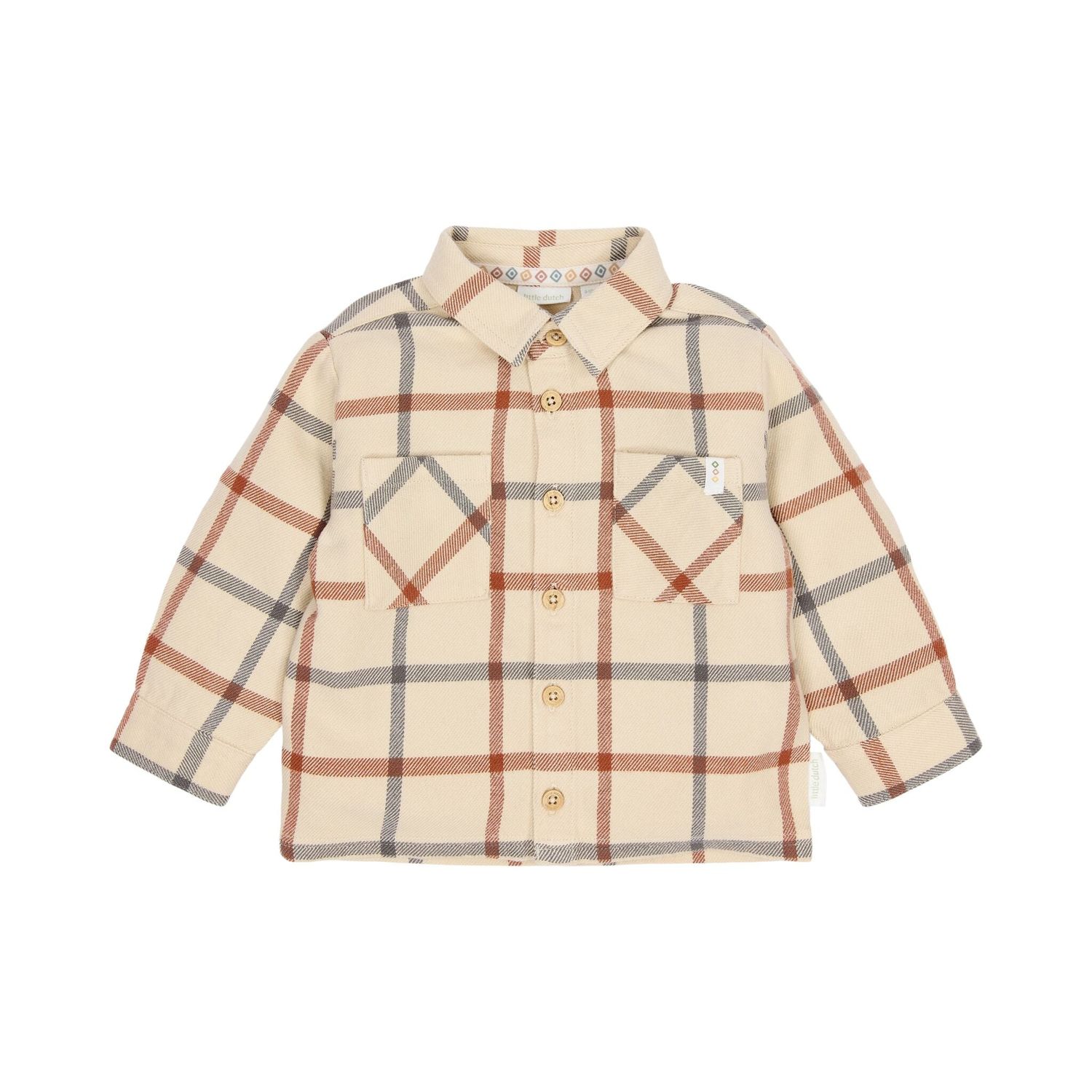 Little Dutch Overshirt Beige Geruit