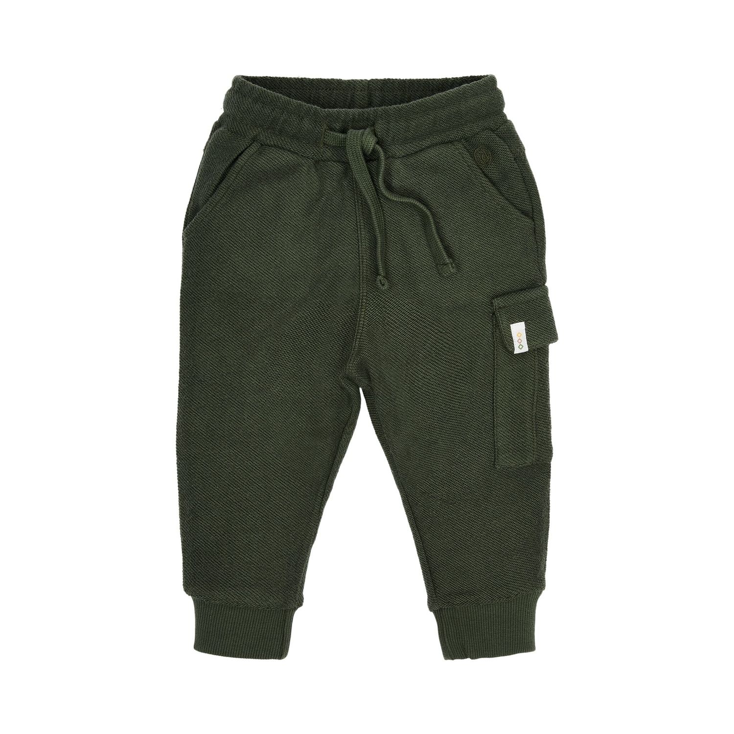 Little Dutch Cargo Broek Groen Sweatstof