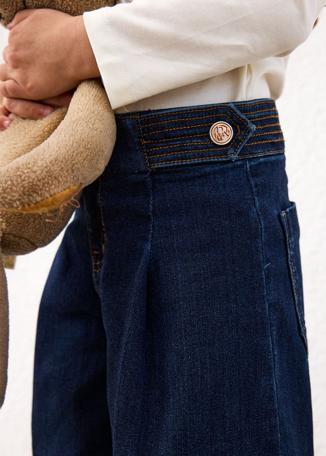 Mayoral wide leg denim pants