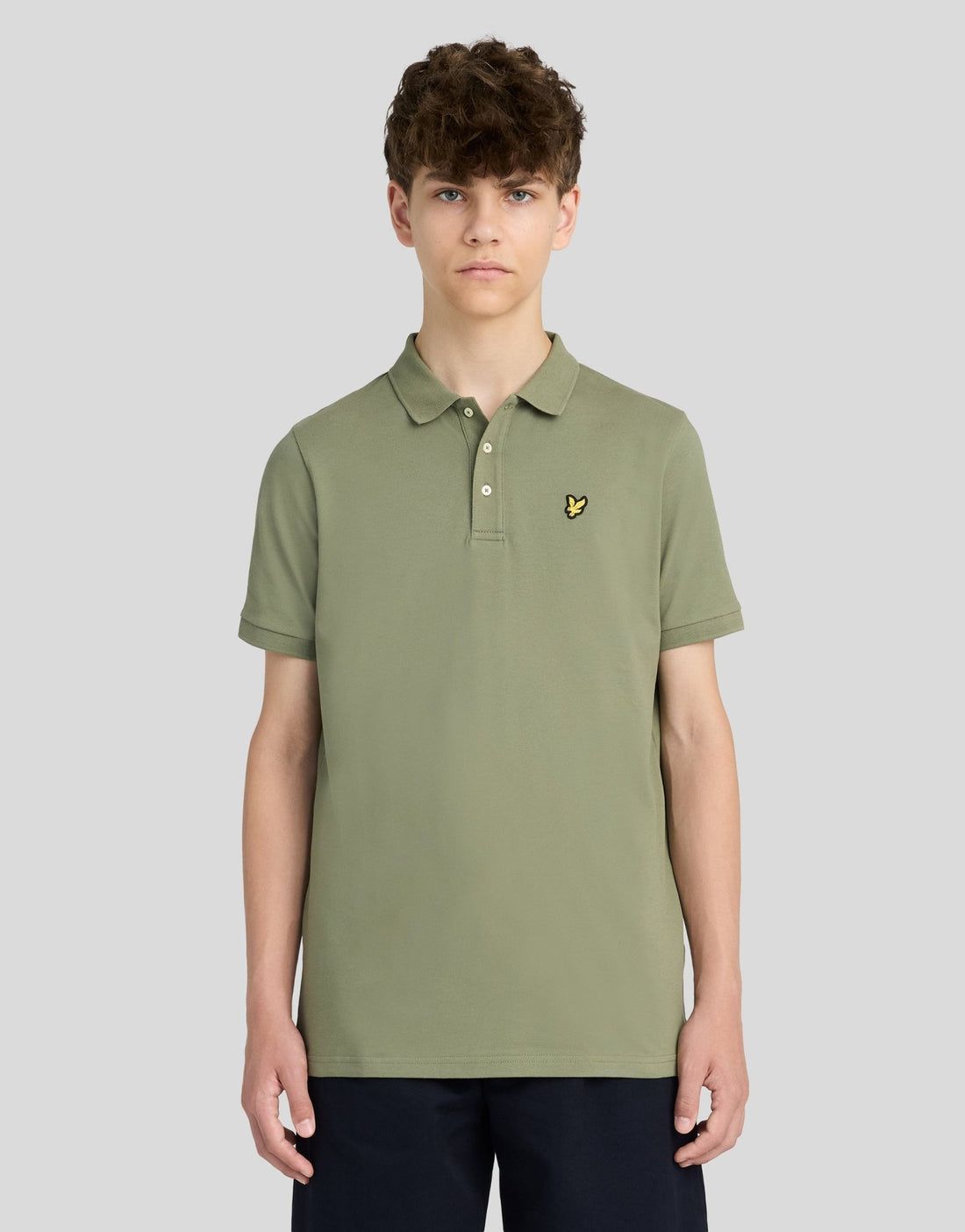 Lyle&amp;Scott plein polo shirt fatique olive