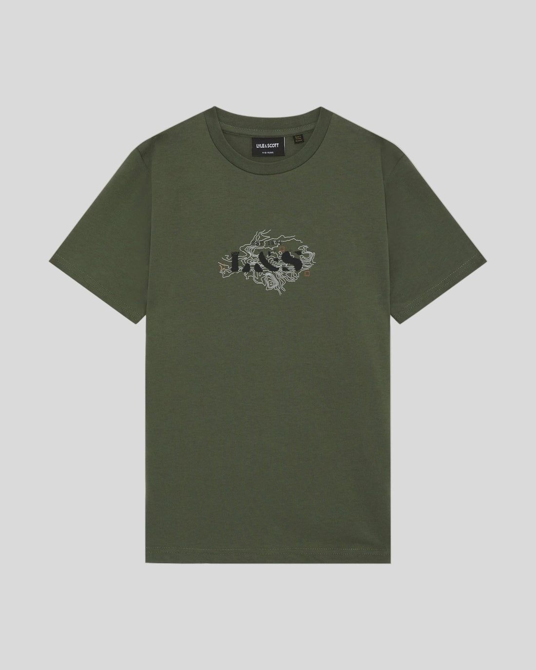 Lyle&amp;Scott terrain graphic t-shirt deep depths