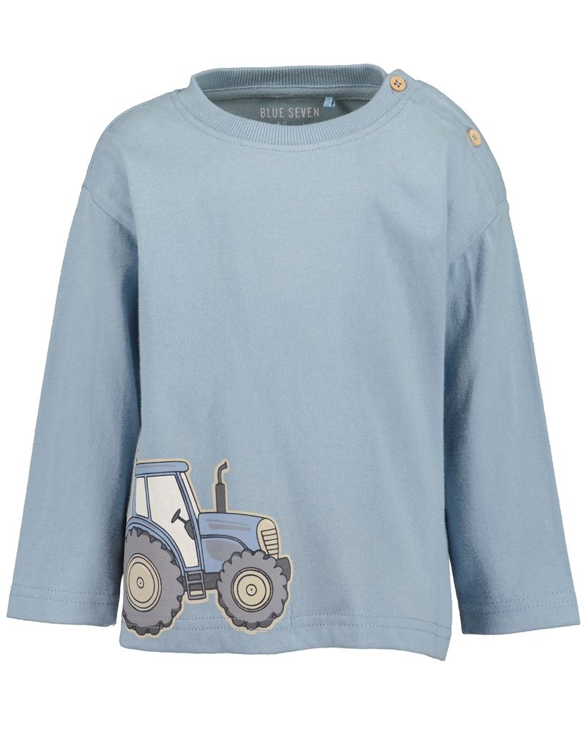 Blue Seven longssleeve livcht blauw met traktor