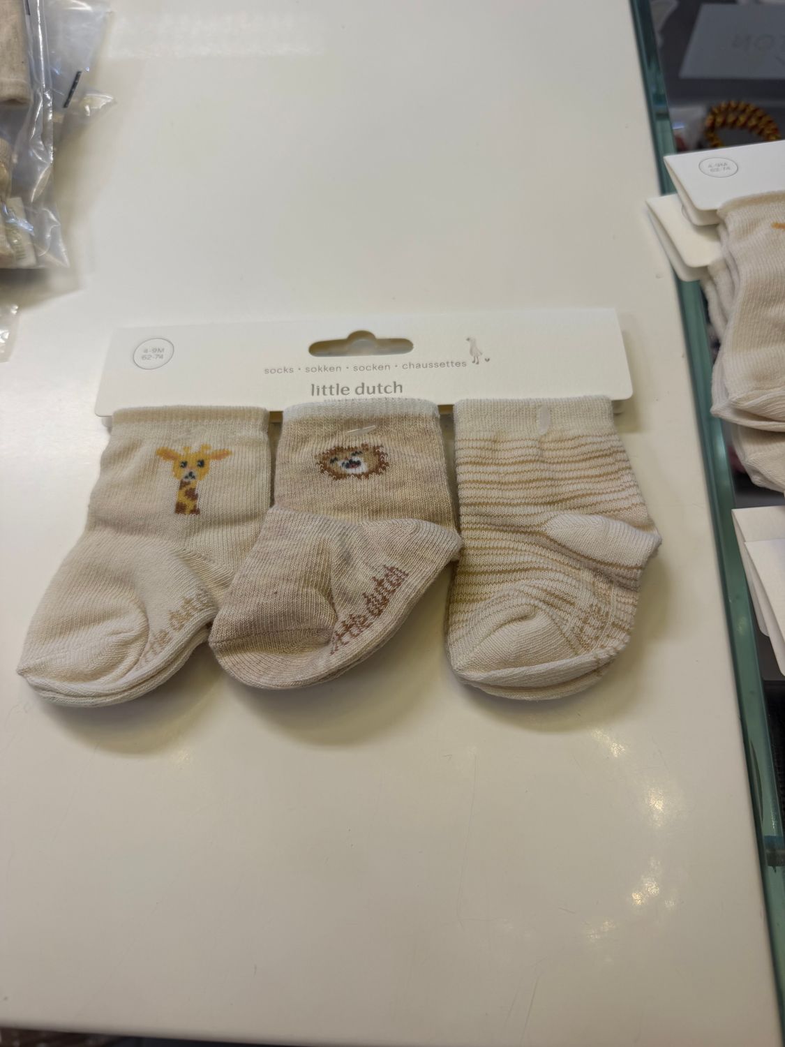 Little Dutch 3-pack socks safari friends