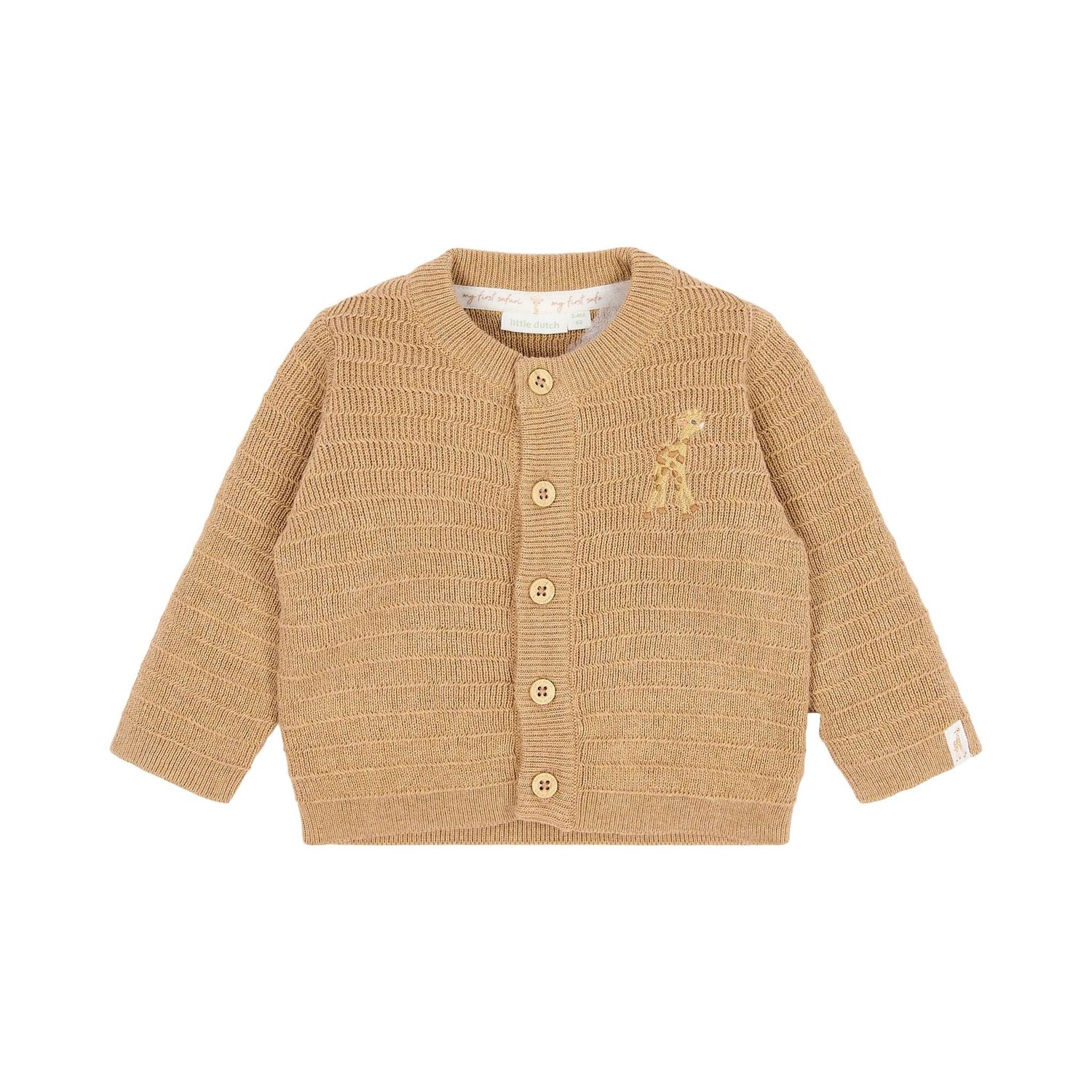 Little Dutch safari friends Gebreid Vest Bruin