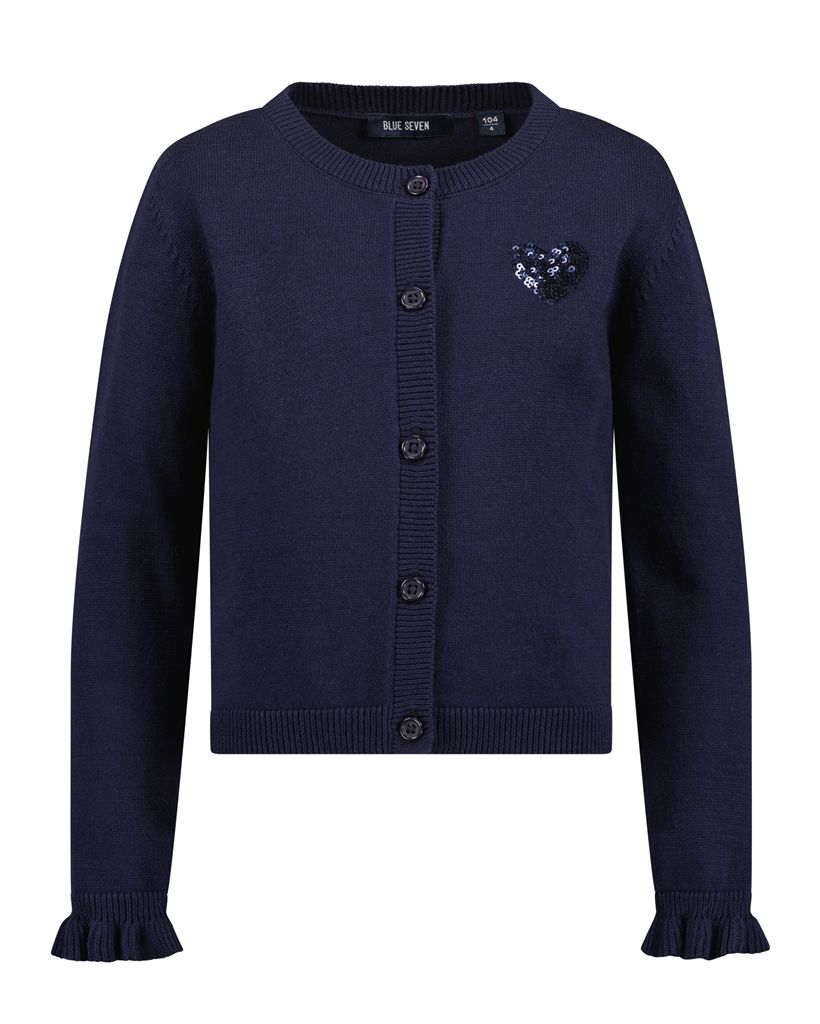 Blauw golfje met hartje