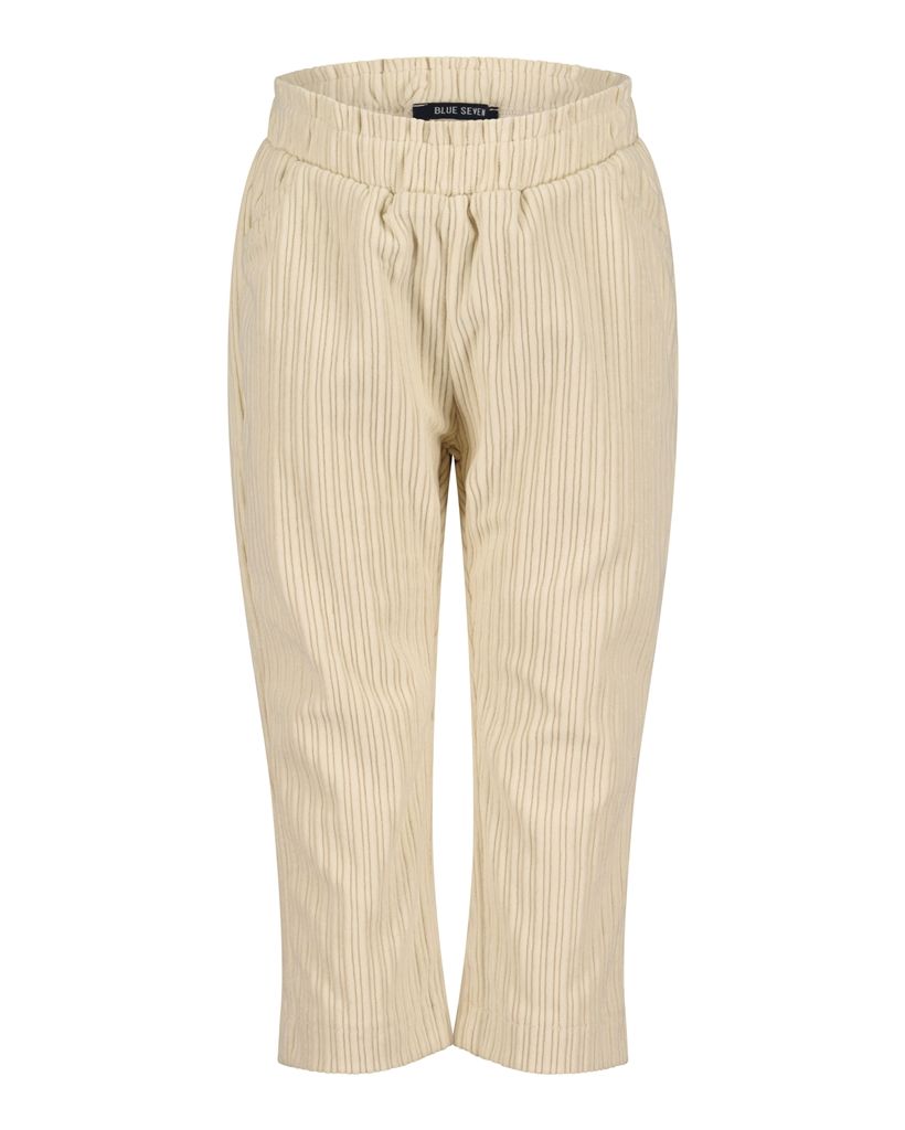 Blue Seven broek beige geribbeld