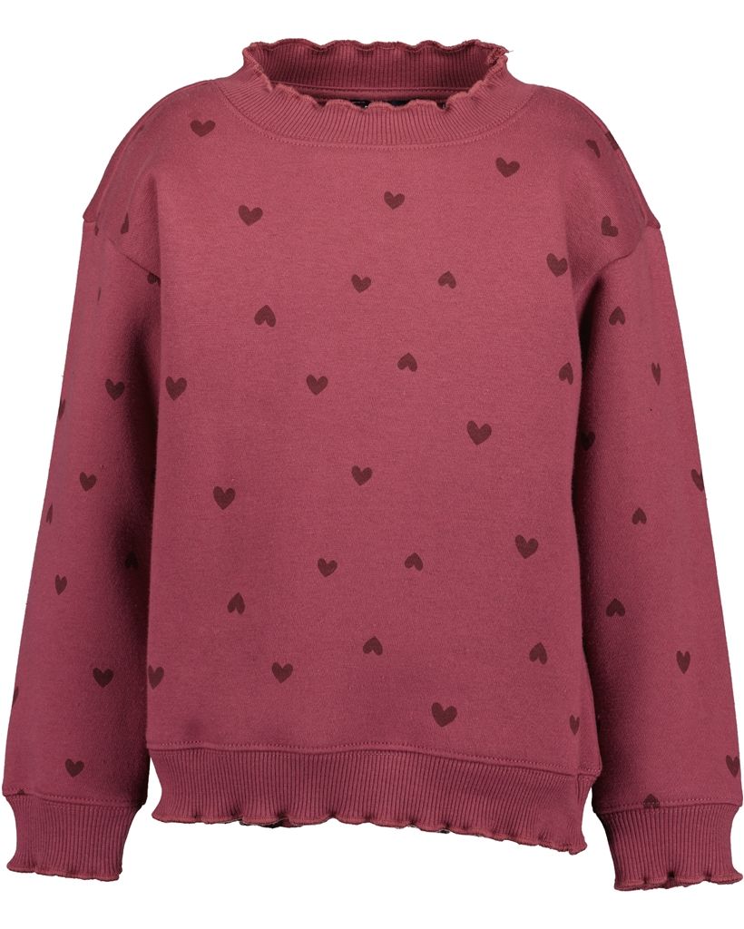 Sweater roze met hartjes