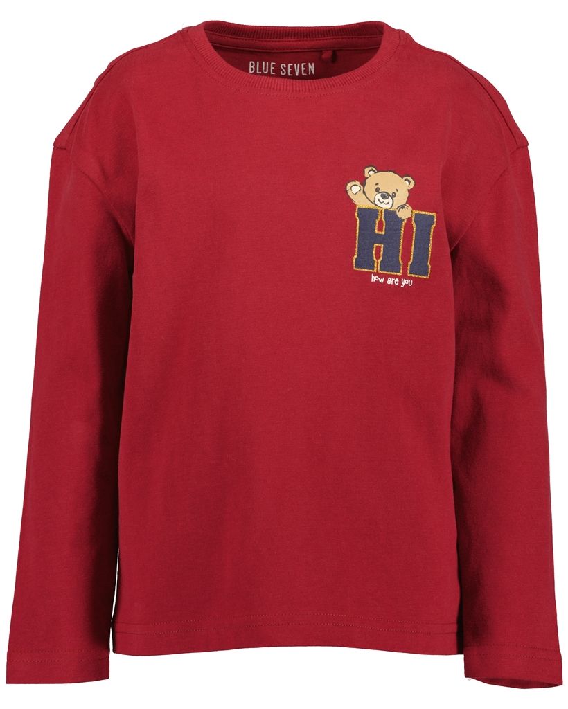 Longssleeve rood met beer