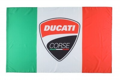 Vlag Ducati Corse Tricolore