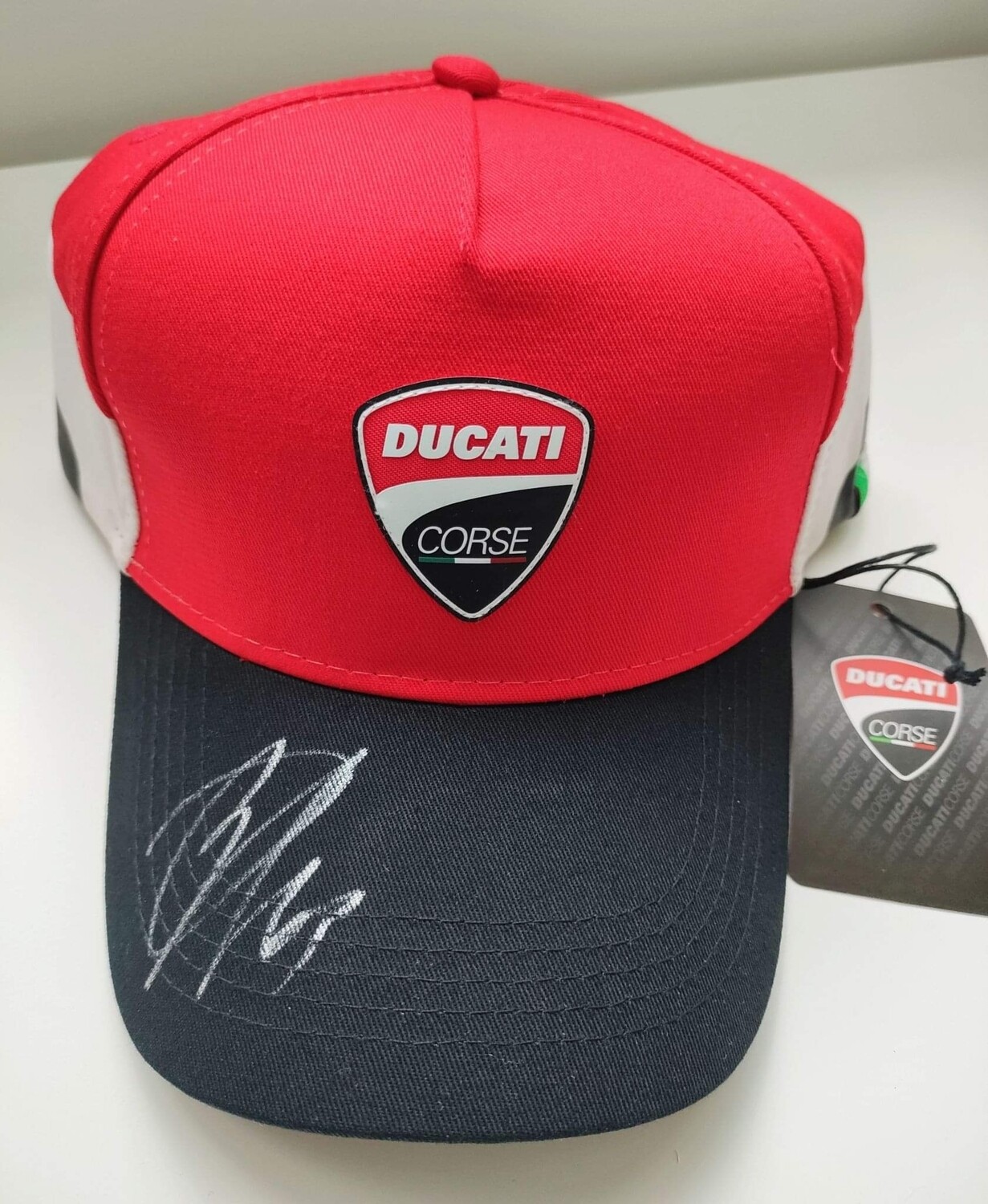 signed Baseballpet Ducati Corse by Pecco Bagnaia