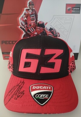 Gesigneerde Pet Pecco Bagnaia Ducati 