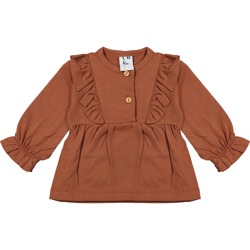 Klein Shirt Ruffle Roest