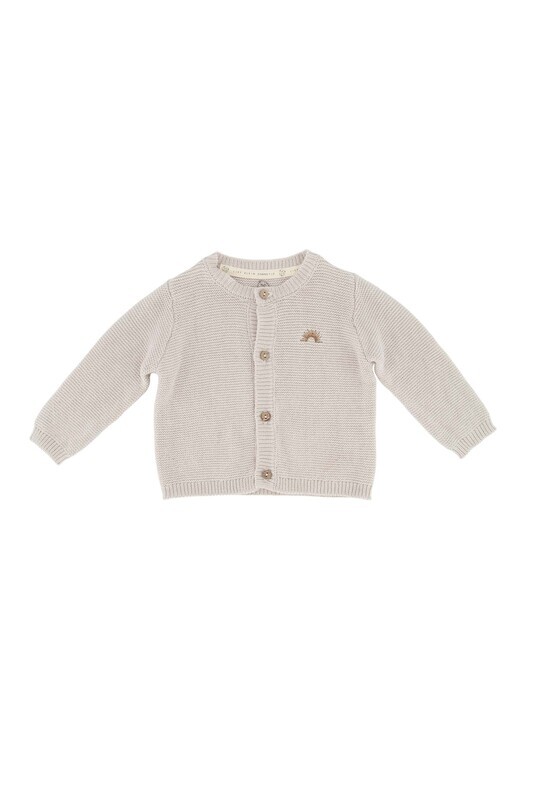 ZUSSS GEBREID BABYVESTJE ZAND
