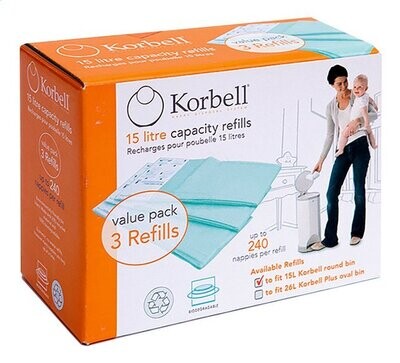 Korbell Luieremmer Navulling 3-Pak