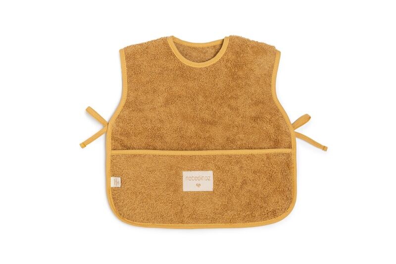 So Cute Schort Bib 6-18M • naturel - Caramel, Kleur: Caramel