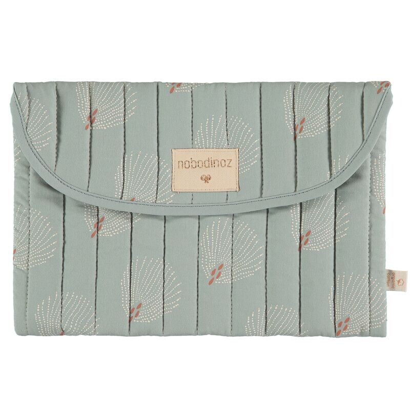 Nobodinoz Bagatelle etui • blauwe gatsby crème - wilgenduin - wilg zachtblauw - White gatsby antique Green - pouch-flore