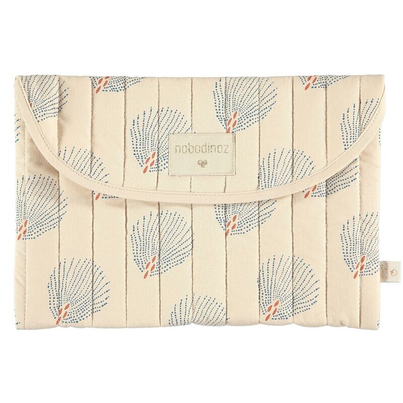 Nobodinoz Bagatelle etui • blauwe gatsby crème - wilgenduin - wilg zachtblauw - White gatsby antique Green - pouch-flore