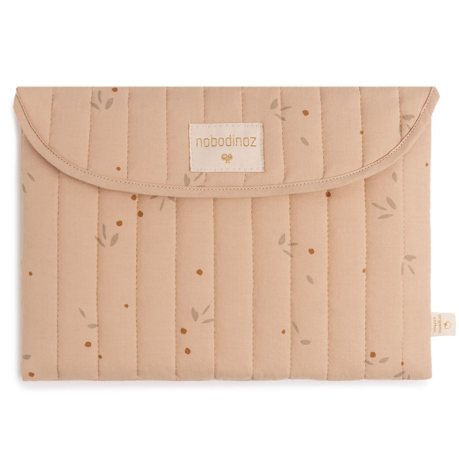 Nobodinoz Bagatelle etui • blauwe gatsby crème - wilgenduin - wilg zachtblauw - White gatsby antique Green - pouch-flore, Disegn: wilgenduin