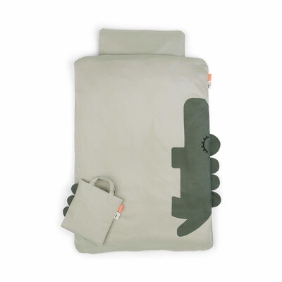 Don by Deer bedlinnen baby - sleepy croco - groen