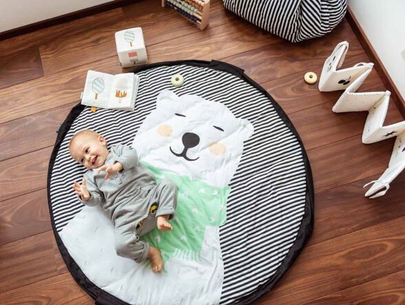 Play &amp; Go opbergzak / speelmat soft polar bear