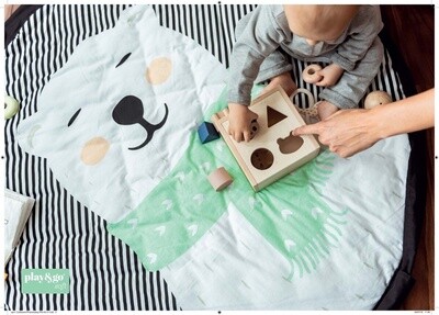 Play &amp; Go opbergzak / speelmat soft polar bear