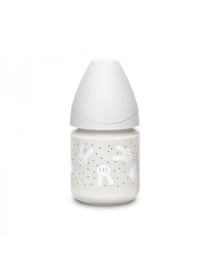 Suavinex Premium 150 ml fles met 3P siliconen ronde speen