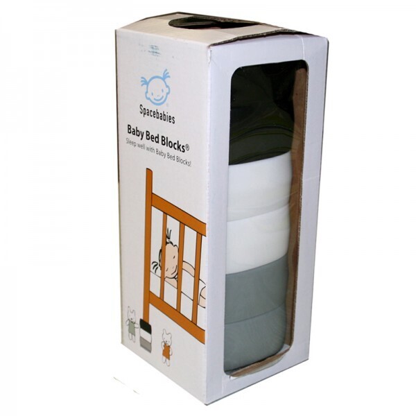 Bed blocks in wit, grijs en zwart