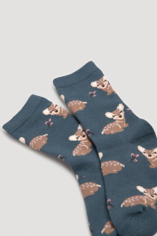 Incontrol 2paar sokken BAMBI blauw/roze  23/26