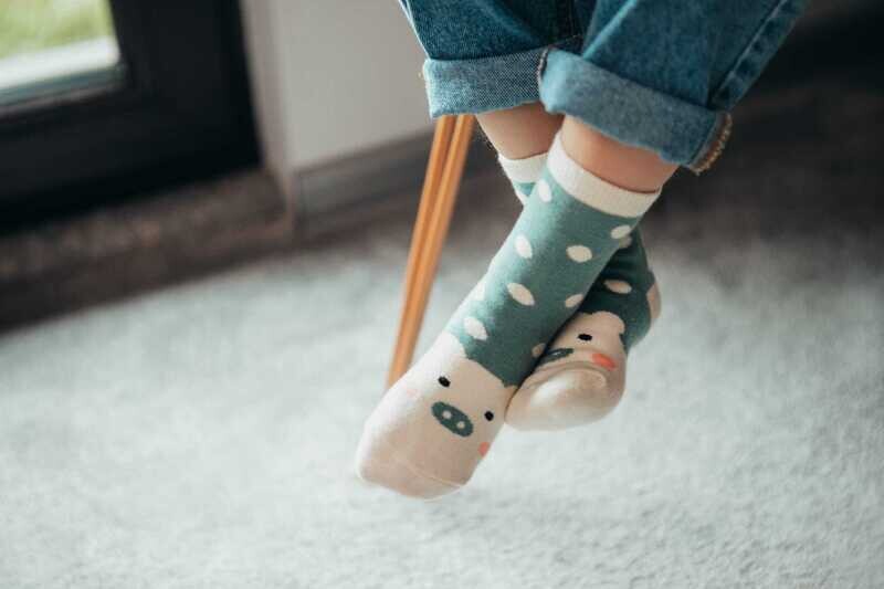 Mama&#39;s Feet sokken SLUWE VARKENS 3 paar
