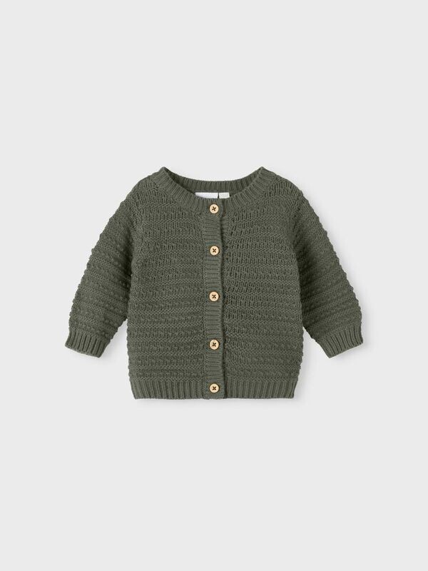 NAME IT LANGE MOUWEN GEBREID VEST Sargasso Sea/Beetle