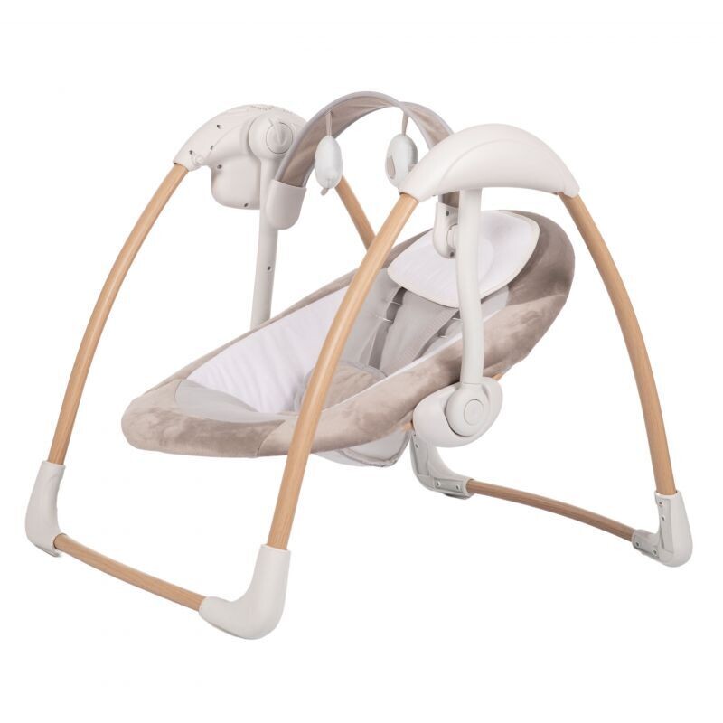 Bo Jungle-Portable Swing Dolphy Pure White Wood Look