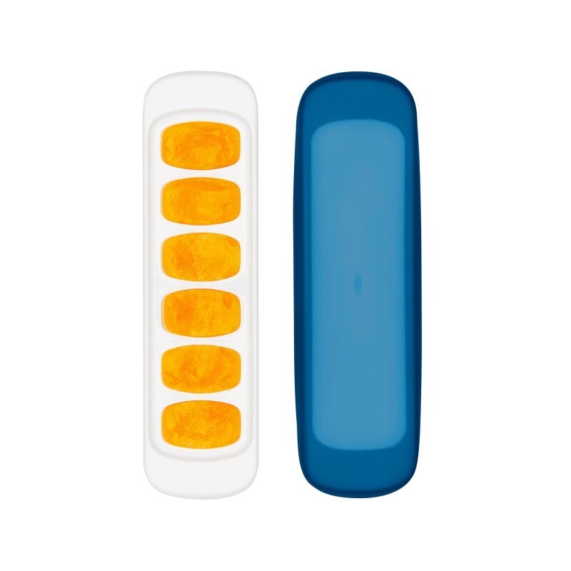 Oxo ToT Babyvoeding diepvriesbakjes (6x 22ml)- Silicone deksel Navy