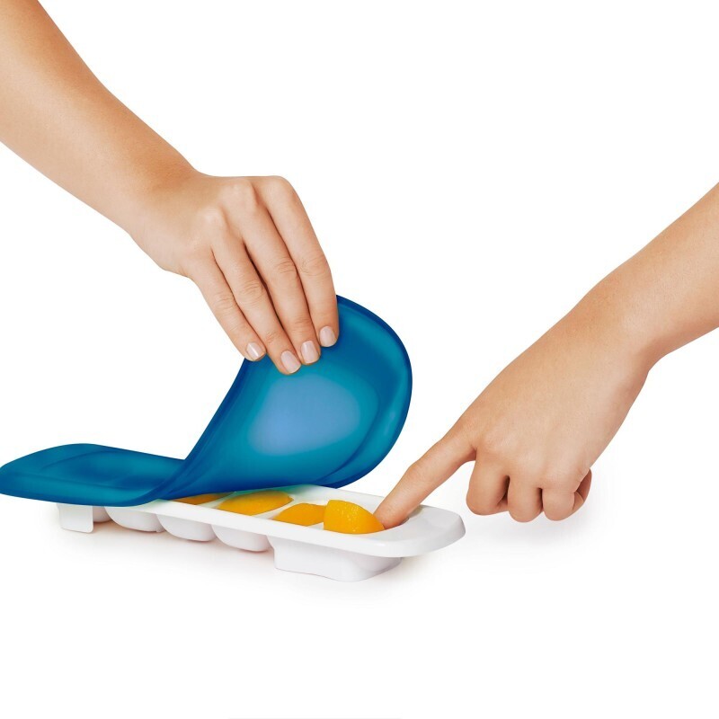 Oxo ToT Babyvoeding diepvriesbakjes (6x 22ml)- Silicone deksel Navy