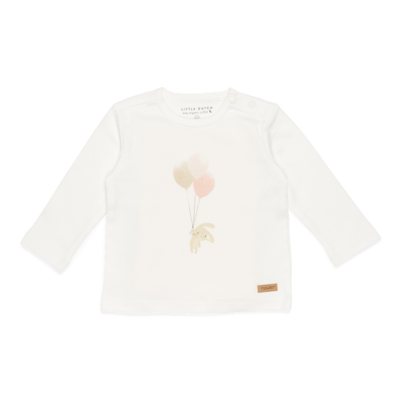 Little Dutch T-Shirt Baloons - Rabbit - Sailboat - Sailboat White Adventures