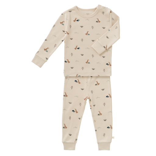 Fresk pyjama 2-delig rabbit sandshell 1j
