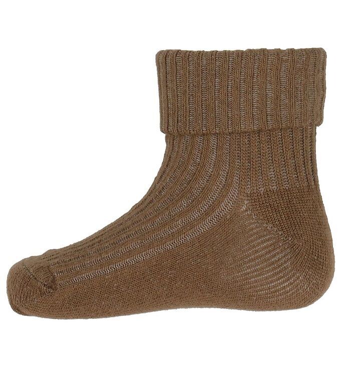 Minymo Sokken - 3-Pack - Rib - Gedroogde Kruiden