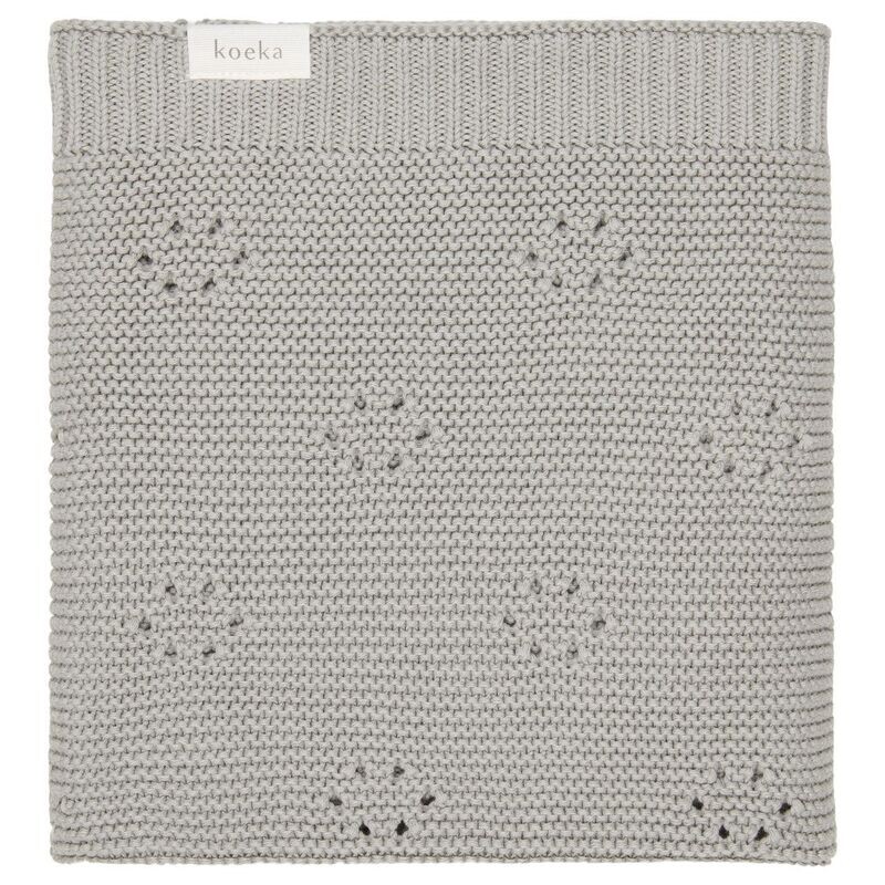 Koeka ledikantdeken lalinde grey wave