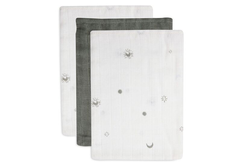 Washandje Hydrofiel Stargaze - Leaf Green - 3 Stuks